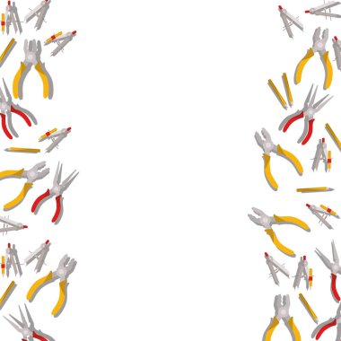 yapı araçları desen izole simgesi