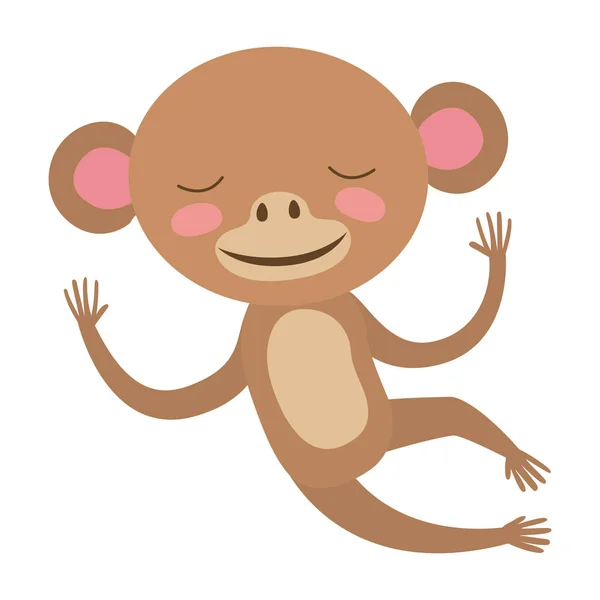 Ikone des wilden Affen — Stockvektor
