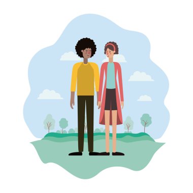 Park Avatars karakterler üzerinde çift