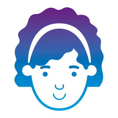 güzel ve genç kadın baş