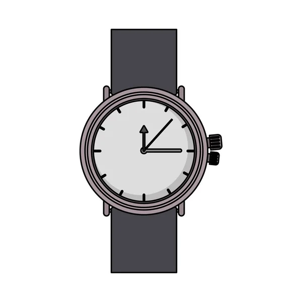 Mannelijk horloge geïsoleerd icoon — Stockvector