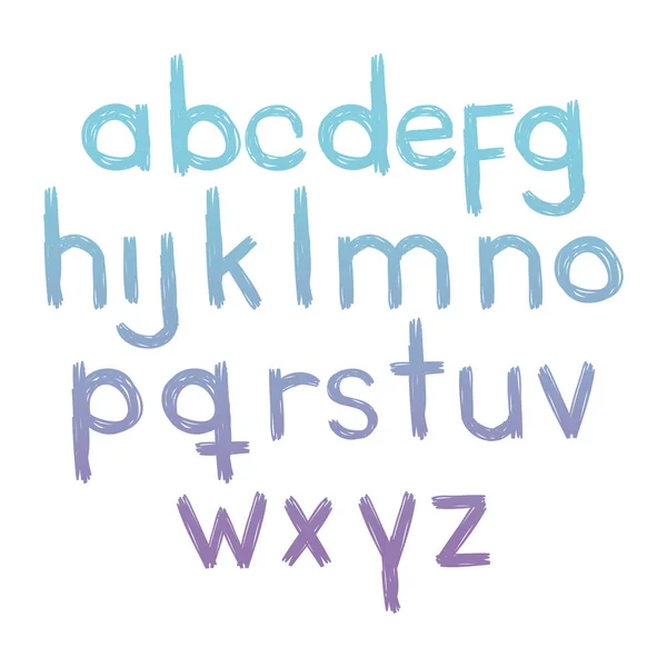 Type d'alphabet icônes de police — Image vectorielle