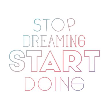 El yapımı yazı tipi ile pozitif mesaj