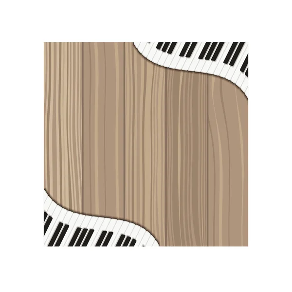 Клавиатура музыкального инструмента — стоковый вектор