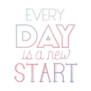 El yapımı yazı tipi ile pozitif mesaj