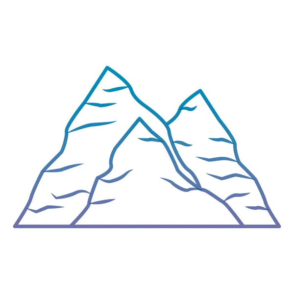Minería roca aislado icono — Vector de stock
