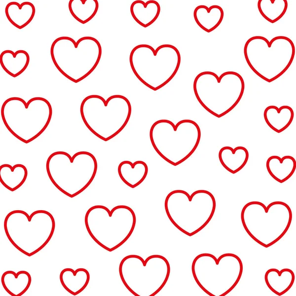 Coeur motif fond icône isolée — Image vectorielle