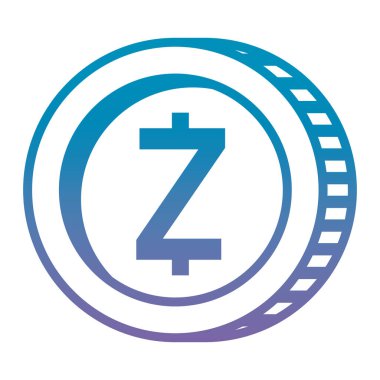 cryptocurrency zcash para izole simgesi