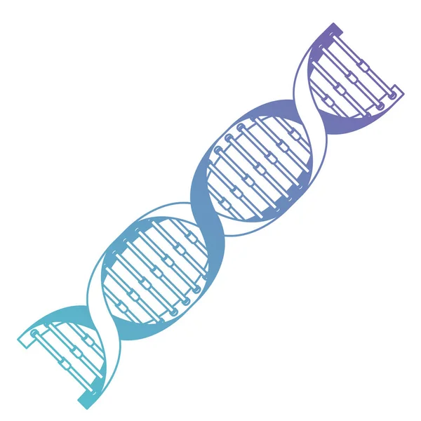 Diyagonal dna zinciri bilim mavi renk — Stok Vektör