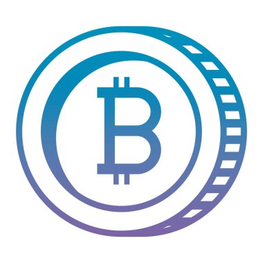 Bitcoin ticaret teknoloji simgesi
