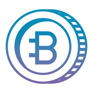 Bitcoin ticaret teknoloji simgesi