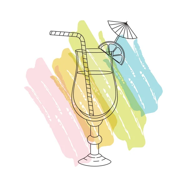 杯鸡尾酒饮料图标 — 图库矢量图片