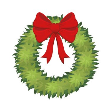 yay izole simgesi ile çelenk