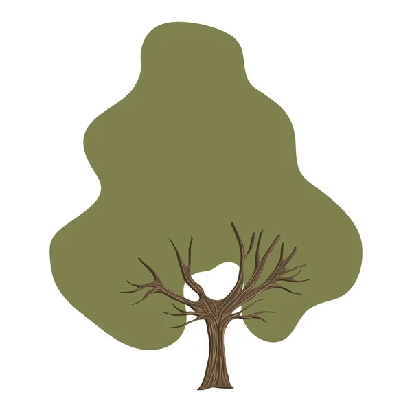 Tree plant nature icon — Stock Vector