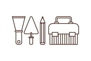 yapı alet kutusu yalıtılmış simgesi