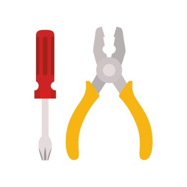 inşaat araçları izole simgesi