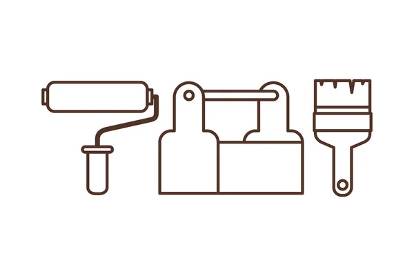 Bau-Werkzeugkasten isoliertes Symbol — Stockvektor