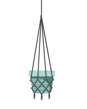 macrame askıları simgesi üzerinde saksı