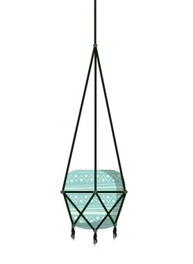 macrame askıları simgesi üzerinde saksı