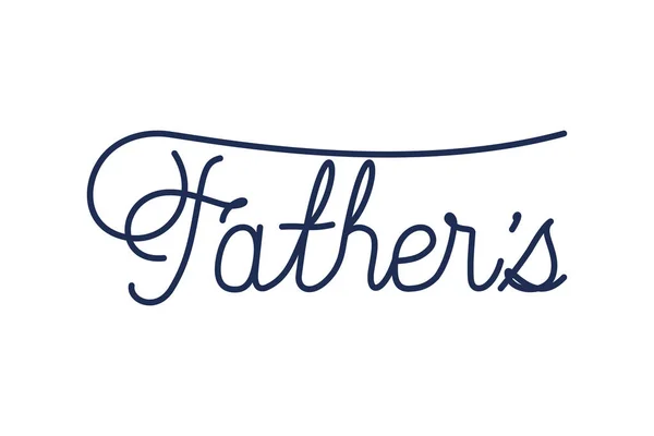 Feliz padre día etiqueta aislado icono — Archivo Imágenes Vectoriales