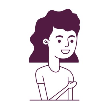 genç kadın avatar karakter