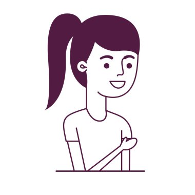 genç kadın avatar karakter