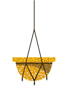 macrame askıları simgesi üzerinde saksı