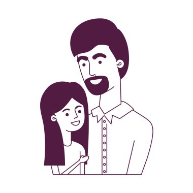 kızı avatar karakteri ile baba