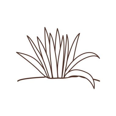 peyzaj izole simgesi bitki