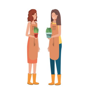 ev bitkisi avatar karakterli kadınlar