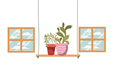 rafizole simgesi nde saksı ile kaktüs