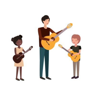 çocuk lu adam ve gitar karakteri