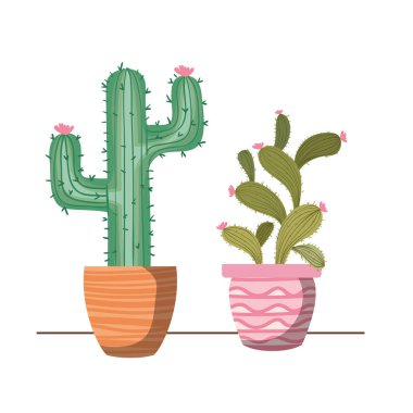 saksı izole simgesi ile houseplants