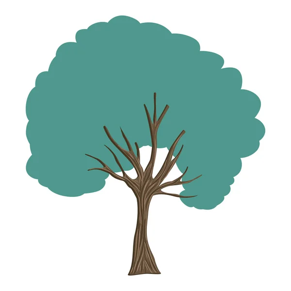 Fa növény természet ikon — Stock Vector