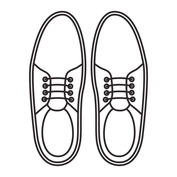 Κομψό ανδρικό ζευγάρι παπούτσια — Διανυσματικό Αρχείο