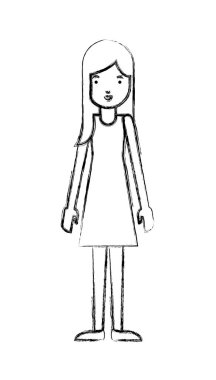 güzel ve genç kadın karakter