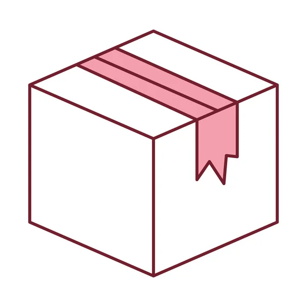 Csomagoló doboz/karton ikon — Stock Vector