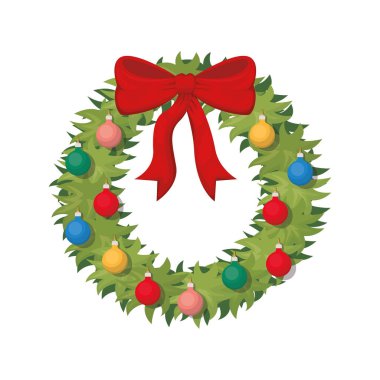 yay ve topları izole simgesi ile çelenk