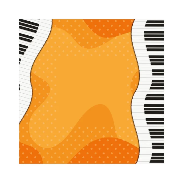 Teclado de piano patrón de instrumento musical — Vector de stock