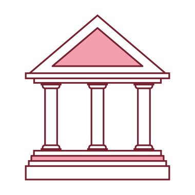 Banka binası simgesi izole edildi