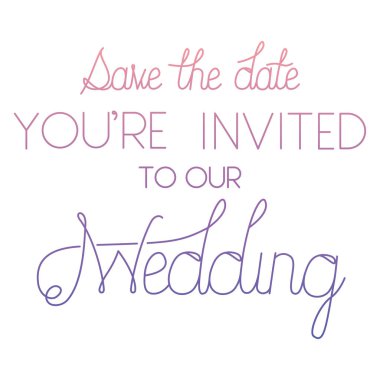 El yapımı yazı ile davet düğün