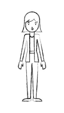 güzel ve genç kadın karakter