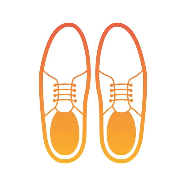 Elegante mannelijke paar schoenen — Stockvector