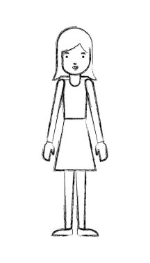 güzel ve genç kadın karakter