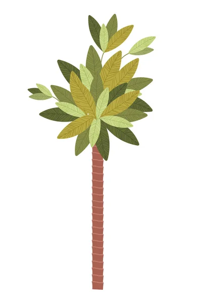Stromy rostliny krajina scéna izolovaný ikona — Stockový vektor