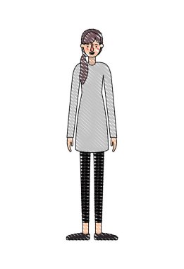 güzel ve genç kadın karakter