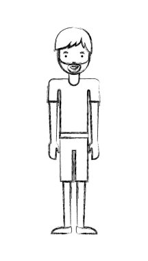 Sakallı genç adam Avatar karakteri