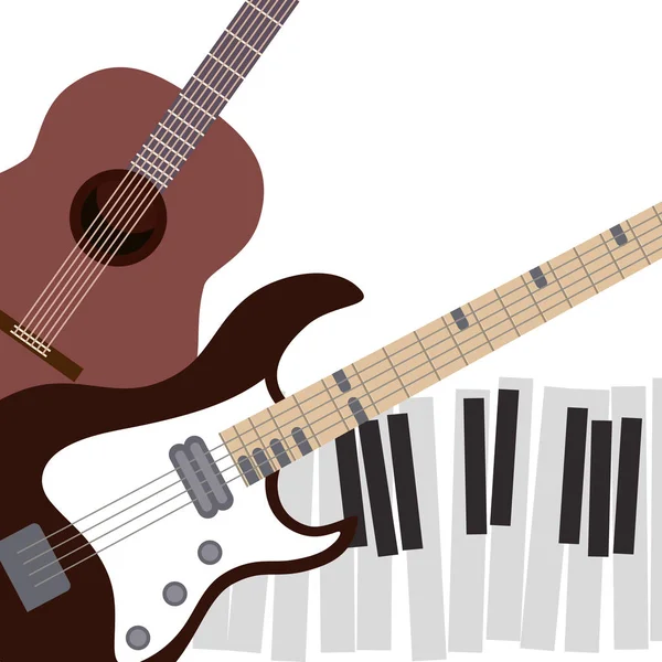 Icono de patrón de instrumento musical — Vector de stock