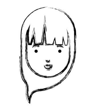 güzel ve genç kadın baş