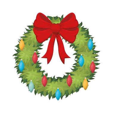 yay ve topları izole simgesi ile çelenk